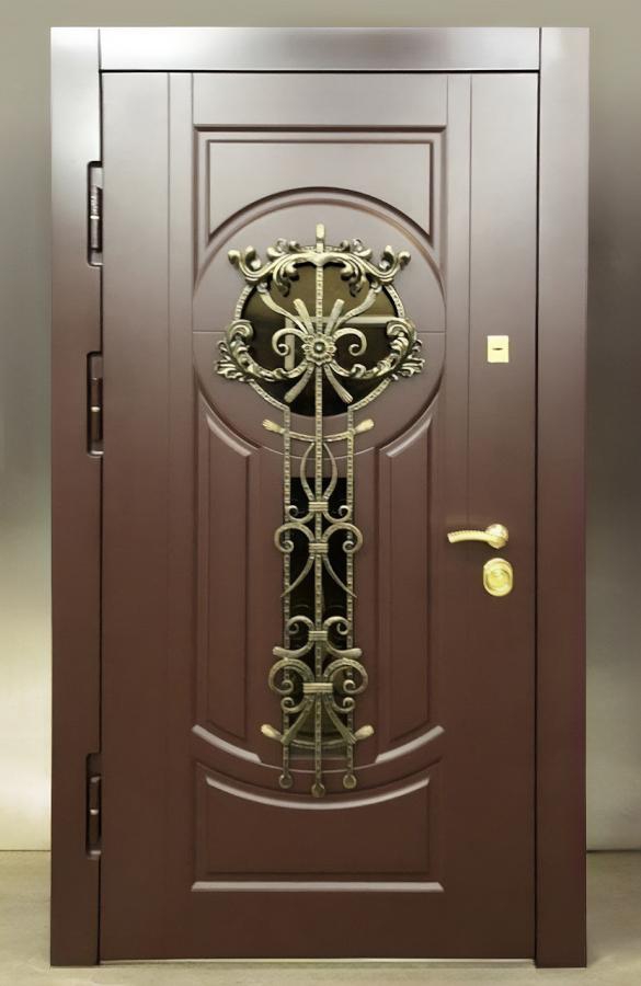 Дверь МДФ шпон с решеткой Дверь МДФ шпон с решеткой