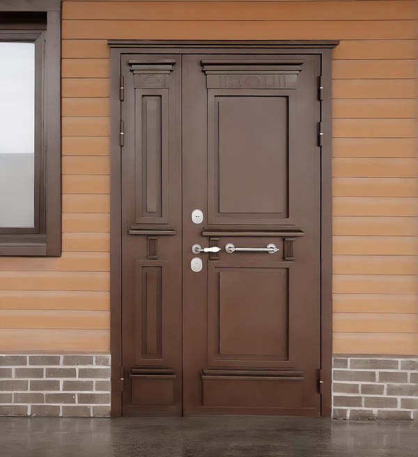 Дверь с металлобагетом Дверь с металлобагетом