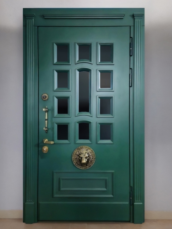 Остекленная зеленая со львом Остекленная зеленая со львом